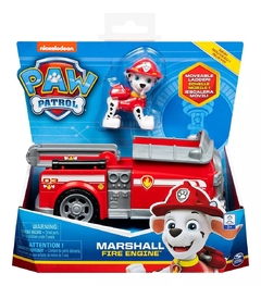 Paw Patrol Figura Y Vehiculo Marshall Fire Engine - Spin Master.