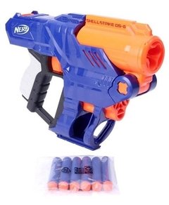 Nerf Elite Shellstrike Pistola Lanza Dardos - Hasbro. - Crawling