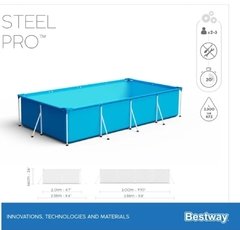 Pileta Estructural Rectangular 3.00x2.01x66cm - Bestway - tienda online