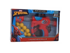 Spiderman Pistola Launcher Balls Con Figura De Blanco - Ditoys.