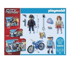 Playmobil Bici Policial: persecución del carterista 70573 - comprar online