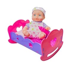 Poppi Bebe con Cuna 20cm - comprar online