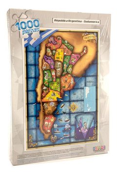 Puzzle 1000 Piezas Mapa Republica Argentina - Faydi