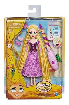 Princesa Rapunzel Rizos Enredados Disney - Hasbro.