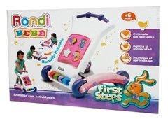 Caminador First Step Rosa Con actividades - Rondi - comprar online