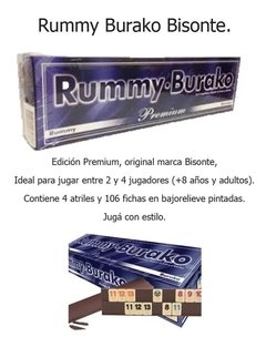 Rummy Burako Premium - Bisonte. - comprar online