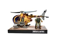 Set Militar Helicóptero + 1 Soldado - Juguetech