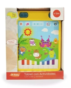 Tablet Didactica Infantil Con Actividades Luz Sonido - Ok Baby.