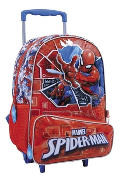 Mochila Spiderman Tech 16 Pulgadas Con Carro - Wabro. en internet