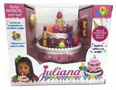 Torta De Cumpleaños Chica Con Luz y Sonido - Juliana