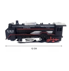 Tren Locomotora A Pila Clásico Rail King De 19 Pzs C/ Rieles - tienda online