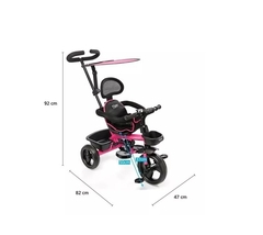 Triciclo Little Tiger Fit Con Manija, Toldo Y Direccional 360° - Felcraft en internet