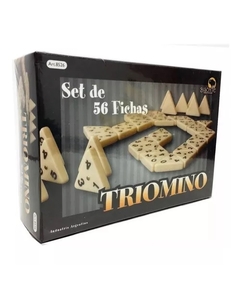 Juego Triomino De Mesa 56 Fichas Domino Triangular - Bisonte.