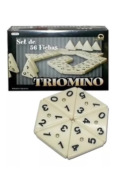 Juego Triomino De Mesa 56 Fichas Domino Triangular - Bisonte. - comprar online