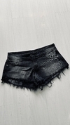 Short jeans tiro bajo black desfle