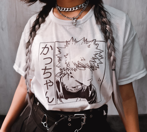 Remera - bakugou - boku no hero