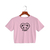 Crop top - Black pink tour characters - comprar online