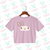 Crop top rosa - MY MELODY - comprar online