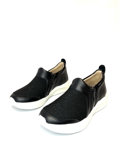 Zapatilla de cuero con lycra Keady (482) - comprar online