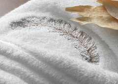 Jogo de toalha trussardi rosto e lavabo villagio branco/marmoré 100% algodão na internet