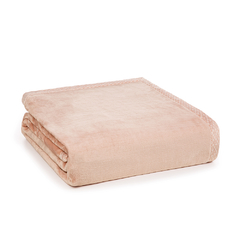 cobertor trussardi piemontesi king rosa perla 100% poliéster aveludado