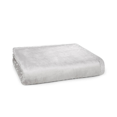 Cobertor Trussardi King Piemontesi Platino 100% Microfibra Aveludado - comprar online