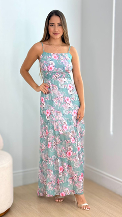 VESTIDO FLORES ALCINHA - loja online