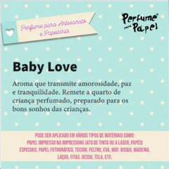 PERFUME PAPEL "BABY LOVE" - 30ML - Art Comercial