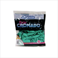 BALÃO CROMADO Nº5 VERDE COM 25 - comprar online