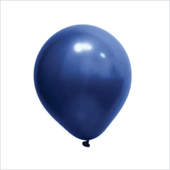 BALÃO CROMADO Nº5 AZUL COM 25