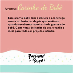 PERFUME PAPEL "CARINHO DE BEBE" 30ML - comprar online