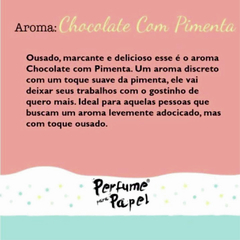 PERFUME PAPEL "CHOCOLATE COM PIMENTA" 30ML - comprar online