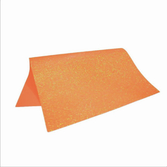 E.V.A GLITTER 40X48 C/ 5 LARANJA 1,6 MM - comprar online