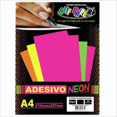 ETIQUETA ADESIVA NEON PINK A4 COM 20 - comprar online