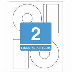 ETIQUETA ADESIVA CD 2X COM 25 - comprar online