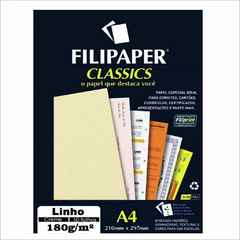 FILIPAPER CLASSICS LINHO CREME 180G A4