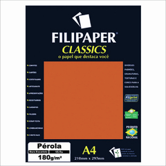 FILIPAPER CLASSICS PÉROLA OURO ESCARLATE 180G A4 COM 15