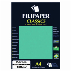 FILIPAPER CLASSICS PÉROLA OURO JADE 180G A4 COM 15 - comprar online