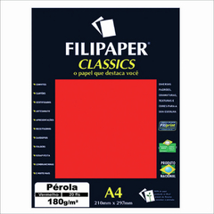 FILIPAPER CLASSICS PÉROLA VERMELHO 180G