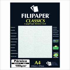 FILIPAPER CLASSICS PÉRSICO BRANCO 180G A4 COM 50 - comprar online