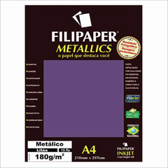 FILIPAPER METALLICS MET LILÁS 180G A4 COM 15