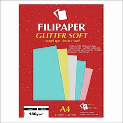 FILIPAPER SCRAP GLITTER AZUL 180G COM 10 - comprar online