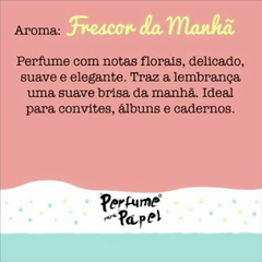 PERFUME PAPEL "FRESCOR DA MANHÃ" 30ML - comprar online