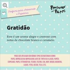 PERFUME PAPEL "GRATIDÃO" 30ML - comprar online