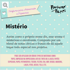 PERFUME PAPEL "MISTÉRIO" 30ML na internet