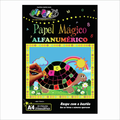 PAPEL MÁGICO ALFANUMERICO A4 + BASTÃO - comprar online