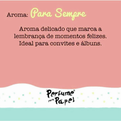 PERFUME PAPEL "PARA SEMPRE" 30ML - comprar online