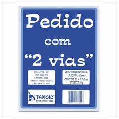 PEDIDO COM 2 VIAS 16,3 X 21,3CM 25 X 2 - comprar online