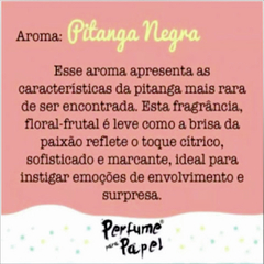 PERFUME PAPEL "PITANGA NEGRA" 30ML - comprar online