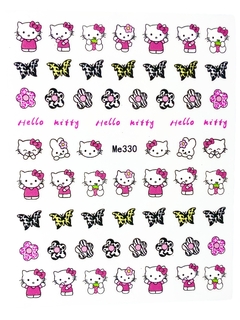 Stickers kitty butterfly